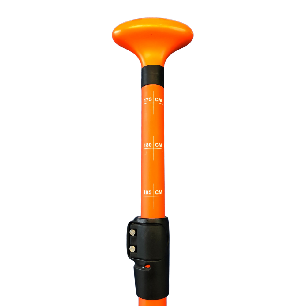 Oranges Paddel aus Carbon-Fiberglas