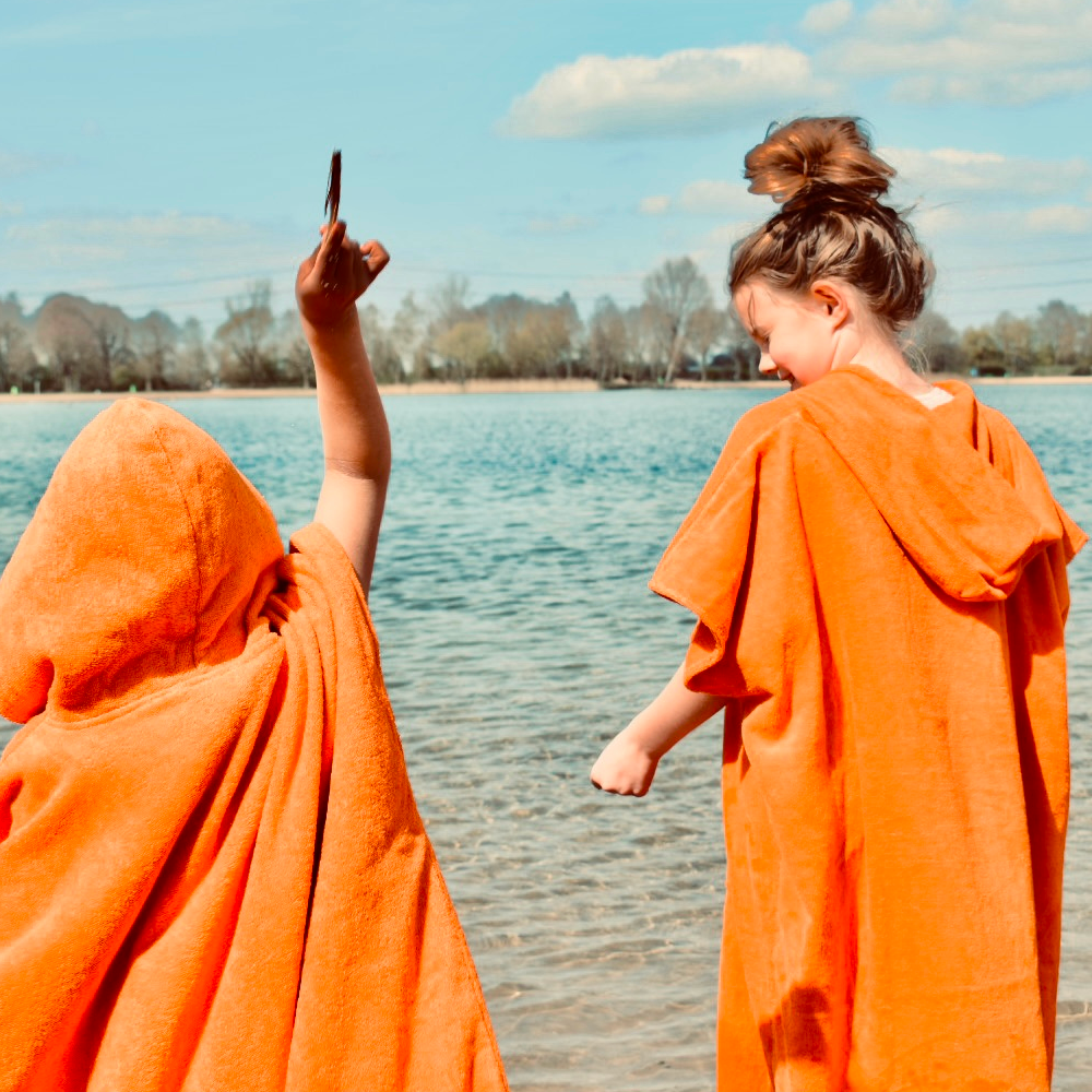 MOAI Kinder Poncho Orange