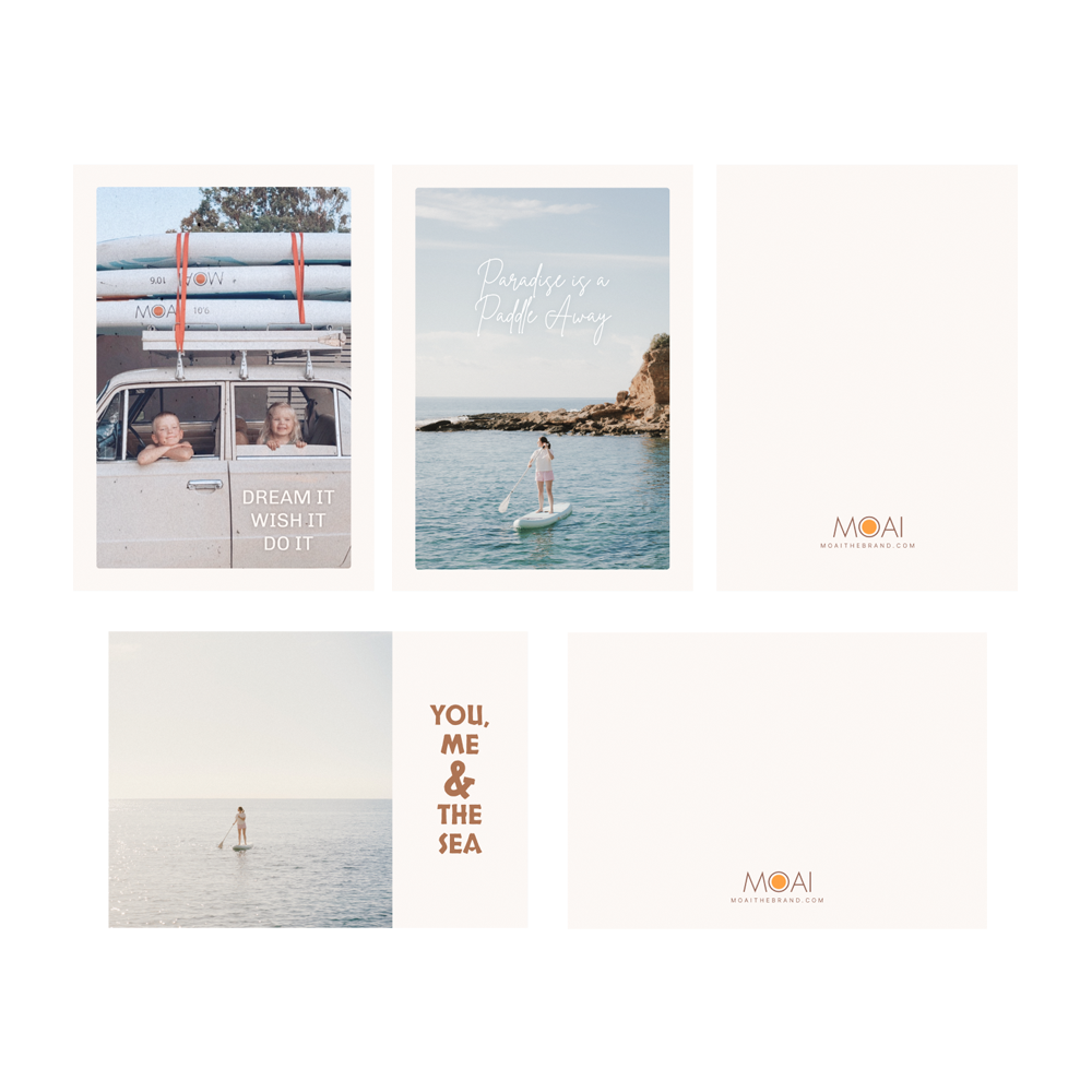 MOAI SUP Postcard Set