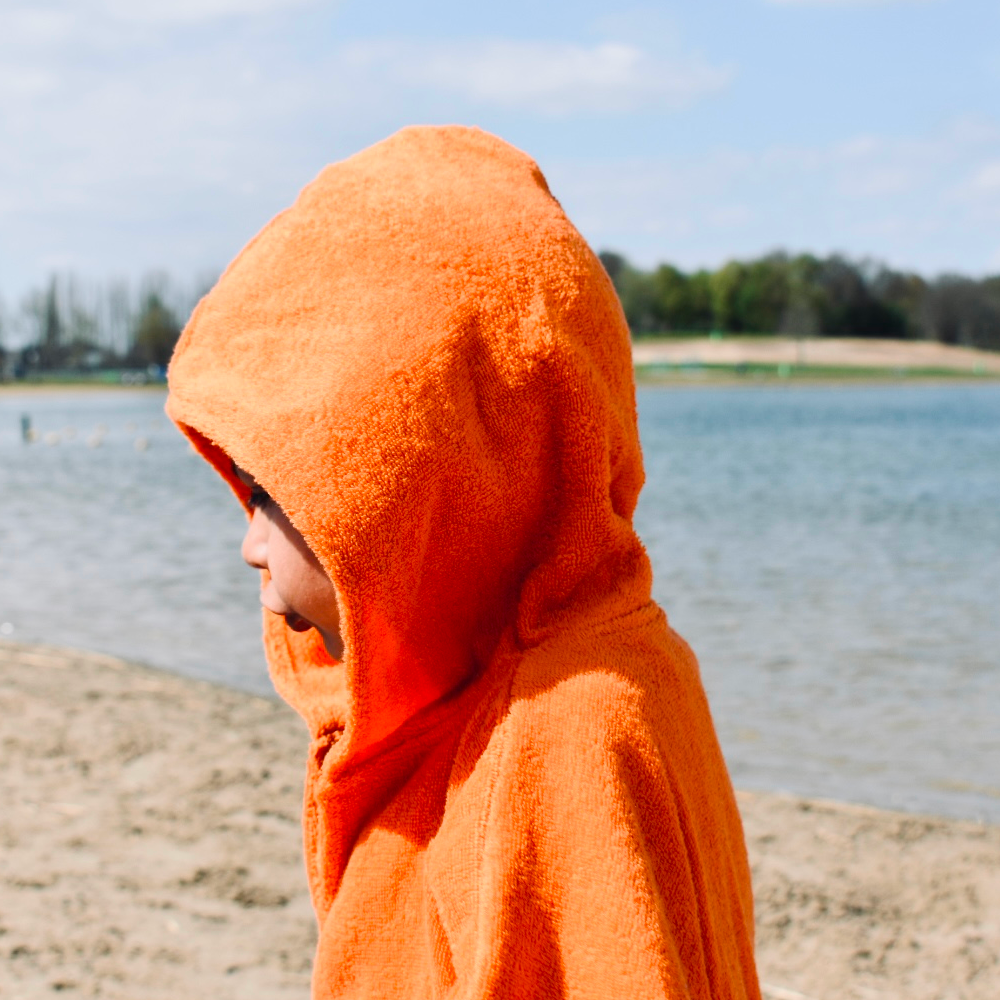 MOAI Kids Poncho Orange